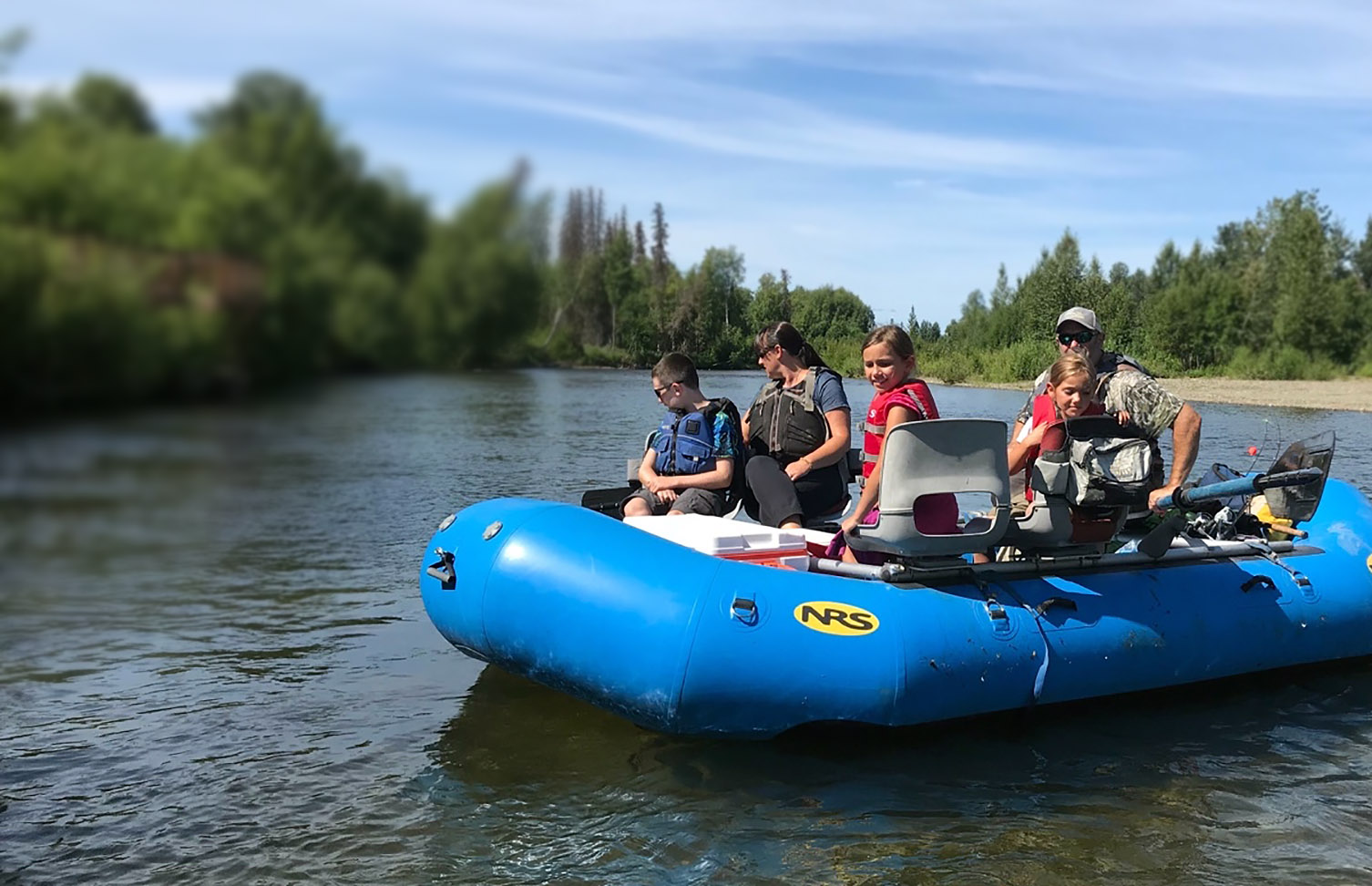 Alaska Rafting Tour on Willow Creek south of Denali National Park for a family float trip adventure